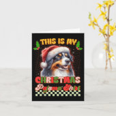 Das ist mein Weihnachtspajama Funny Australian She Karte (Gelbe Blume)