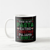 Das ist mein Weihnachtspajama Funny Pasta Lover Ug Kaffeetasse (Links)