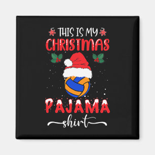 Das ist mein Weihnachtspajama - Funny Volleyball X Magnet