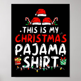 Das ist mein Weihnachtspajama Funny Xmas Pjs Men W Poster