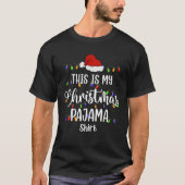 Das ist mein Weihnachtspajama Funny Xmas Pjs Men W T-Shirt (Vorderseite)