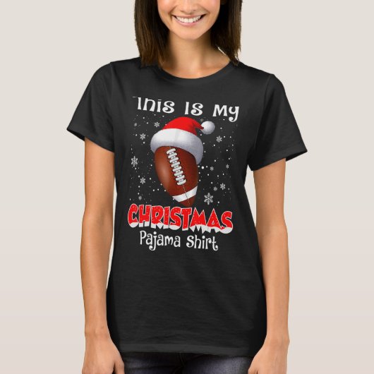 Das ist mein Weihnachtspajama für Fußball T-Shirt (Vorderseite)