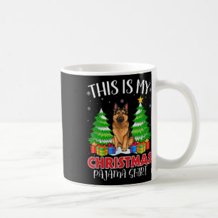Das ist mein Weihnachtspajama German Shepherd Dog Kaffeetasse