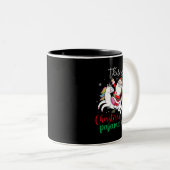 Das ist mein Weihnachtspajama Niedlich Santa Unico Zweifarbige Tasse (VorderseiteRechts)