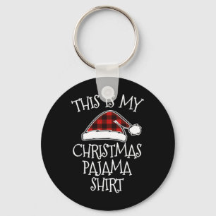 Das ist mein Weihnachtspajama Xmas Buffalrot Karie Schlüsselanhänger
