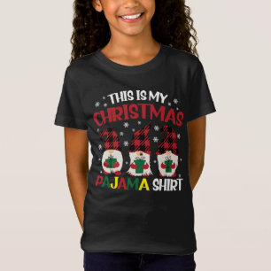 Das ist mein Weihnachtspyjama-Shirt Familie Gnomie T-Shirt