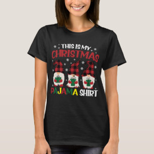 Das ist mein Weihnachtspyjama-Shirt Familie Gnomie T-Shirt