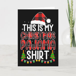 Das ist mein Weihnachtspyjama-Shirt Lustiger Weihn Karte
