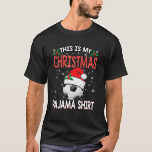 Das ist mein Weihnachtssoccer Pajama für Jungen, T-Shirt