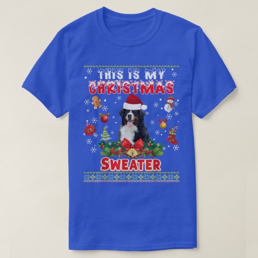 Das ist mein Weihnachtssüßer Bernese Mountain Dog T-Shirt (Design vorne)