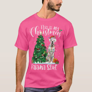 Das ist mein weißer Weihnachtsboxer Lover Dog T-Shirt