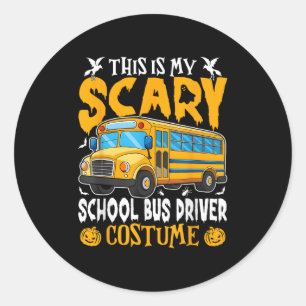 Das ist mein Y-School-Busfahrer Funny Costume Hall Runder Aufkleber