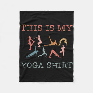 Das ist mein Yoga-Design Yoga-Posen Vinyasa-Fluss Fleecedecke