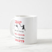 Das ist mein Zirkus, das sind meine Affen Individu Kaffeetasse (Vorderseite Links)