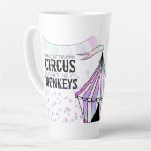 Das ist mein Zirkus Latte Tasse (Linke Ecke)