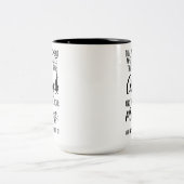 Das ist mein Zirkus und das sind meine Affen Zweifarbige Tasse (Mittel)