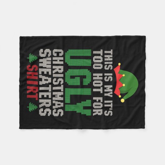 Das ist mein zu heiß für einen hässlichen Weihnach Fleecedecke (Vorderseite (Horizontal))