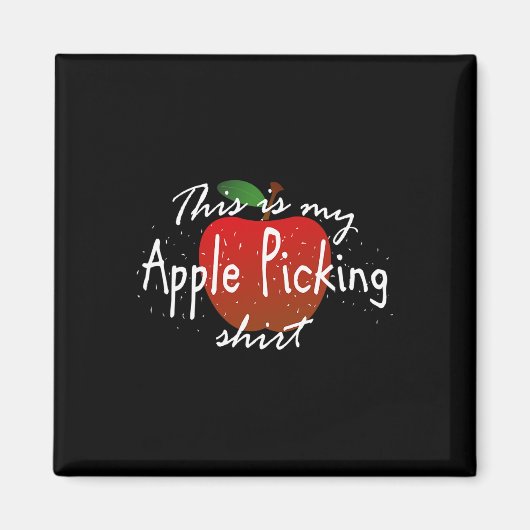Das ist meine Apfelpflücke Fun fallernte Magnet (Vorne)