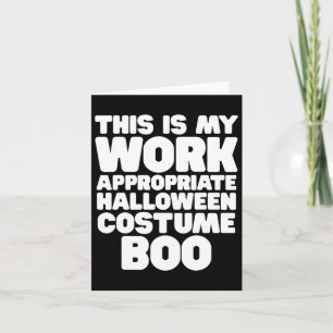 Das ist meine Arbeit passend Halloween-Kostüm Boo Karte