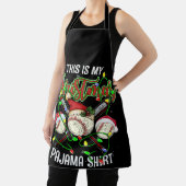 Das ist meine Baseball-Pajama-Weihnachtsmannmütze Schürze (InSitu)