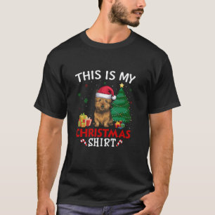 Das ist meine Cairn Terrier Dog Weihnachtsmannmütz T-Shirt