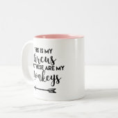 Das ist meine Circus-Tasse Zweifarbige Tasse (Vorderseite Links)