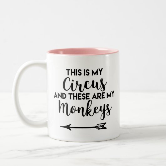 Das ist meine Circus-Tasse Zweifarbige Tasse (Links)