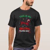 Das ist meine Dackel Dog Weihnachten Pajamas Red P T-Shirt (Vorderseite)