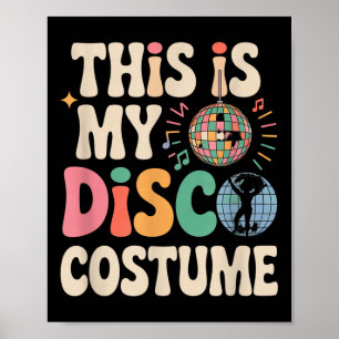 Das ist meine Diskothek Retro Funny 70er Party Dis Poster