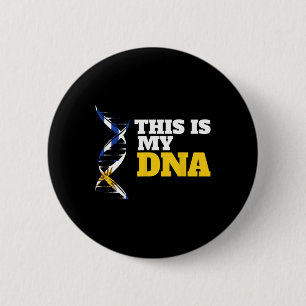 Das Ist Meine Dna Stolz Ukrainischer Patriotischer Button