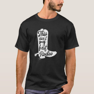 Das ist meine erste Rodeo Vintage Rodeo Grafik Kuh T-Shirt