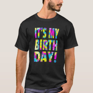 Das ist meine Geburtstagsfeier der Retro-Gefärbte  T-Shirt