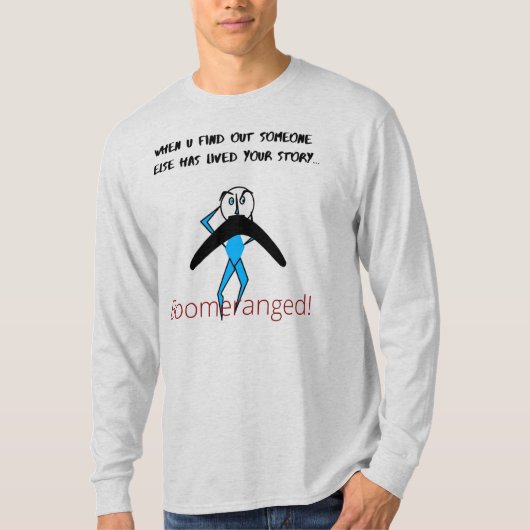 "Das ist meine Geschichte" Basic Long Sleeve Boome T-Shirt (Vorderseite)