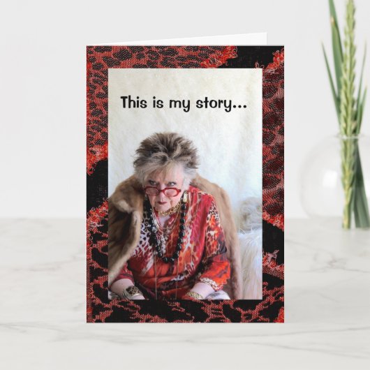 Das ist meine geschworene, humorvolle Geschichte z Karte (Vorderseite)