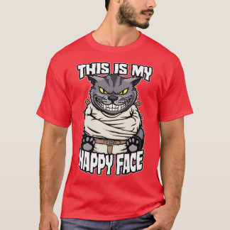Das ist meine glückliche Face Crazy Cat Lady Funny T-Shirt