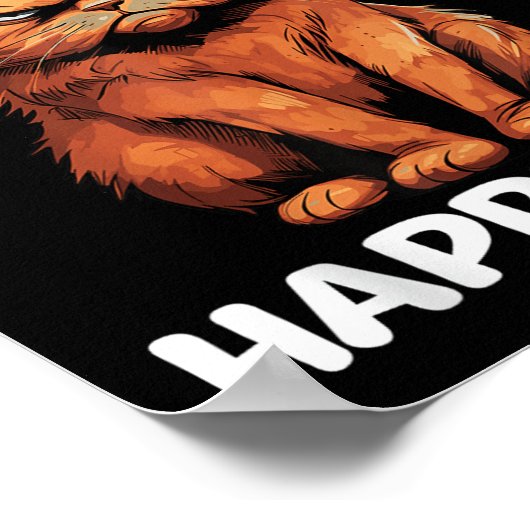 Das ist meine glückliche Gesichtskatze Poster (Ecke)