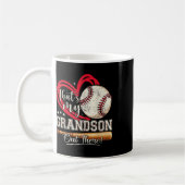Das ist meine Großmutter da draußen Baseball-Großm Kaffeetasse (Links)