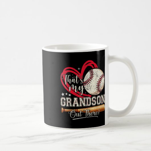 Das ist meine Großmutter da draußen Baseball-Großm Kaffeetasse (Rechts)