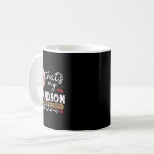 Das ist meine Großmutter da draußen Baseball-Großm Kaffeetasse (Vorderseite Links)
