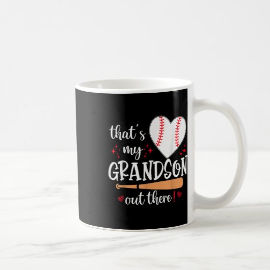 Das ist meine Großmutter da draußen Baseball-Großm Kaffeetasse (Rechts)