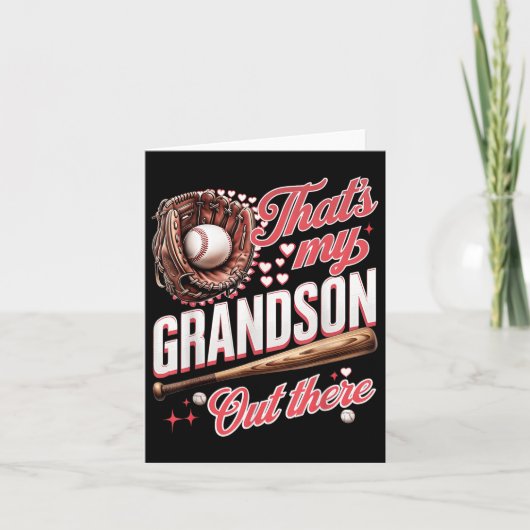 Das ist meine Großmutter da draußen Baseball-Großm Karte (Vorderseite)