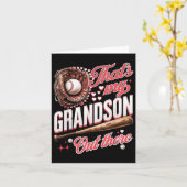 Das ist meine Großmutter da draußen Baseball-Großm Karte (Gelbe Blume)