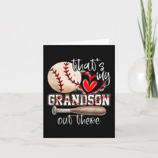 Das ist meine Großmutter da draußen Baseball-Großm Karte (Vorderseite)