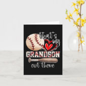 Das ist meine Großmutter da draußen Baseball-Großm Karte (Gelbe Blume)