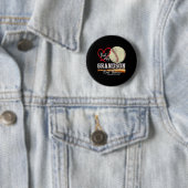 Das ist meine Großmutter da draußen Baseball-Moth Button (Beispiel)
