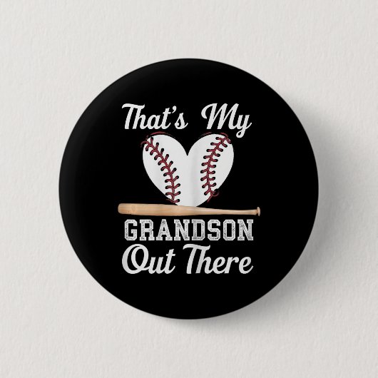 Das ist meine Großmutter da draußen Baseball-Moth Button (Vorderseite)