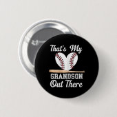 Das ist meine Großmutter da draußen Baseball-Moth Button (Vorne & Hinten)