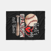 Das ist meine Großmutter da draußen Baseball-Moth Fleecedecke (Vorderseite (Horizontal))