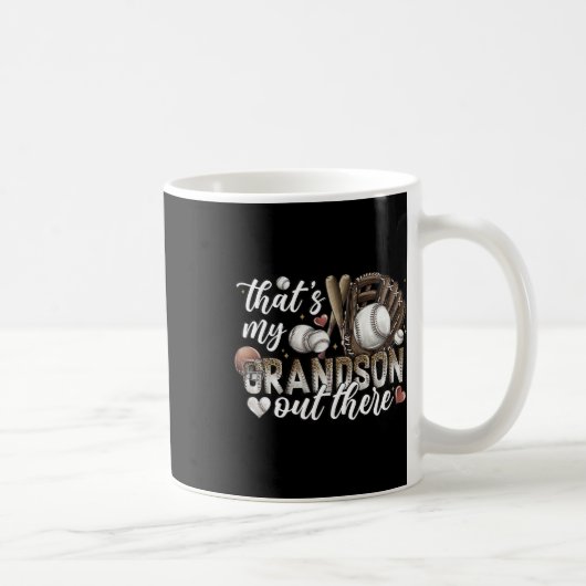 Das ist meine Großmutter da draußen Baseball-Moth Kaffeetasse (Rechts)