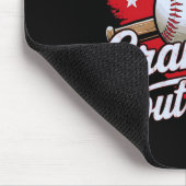 Das ist meine Großmutter da draußen Baseball-Moth Mousepad (Ecke)